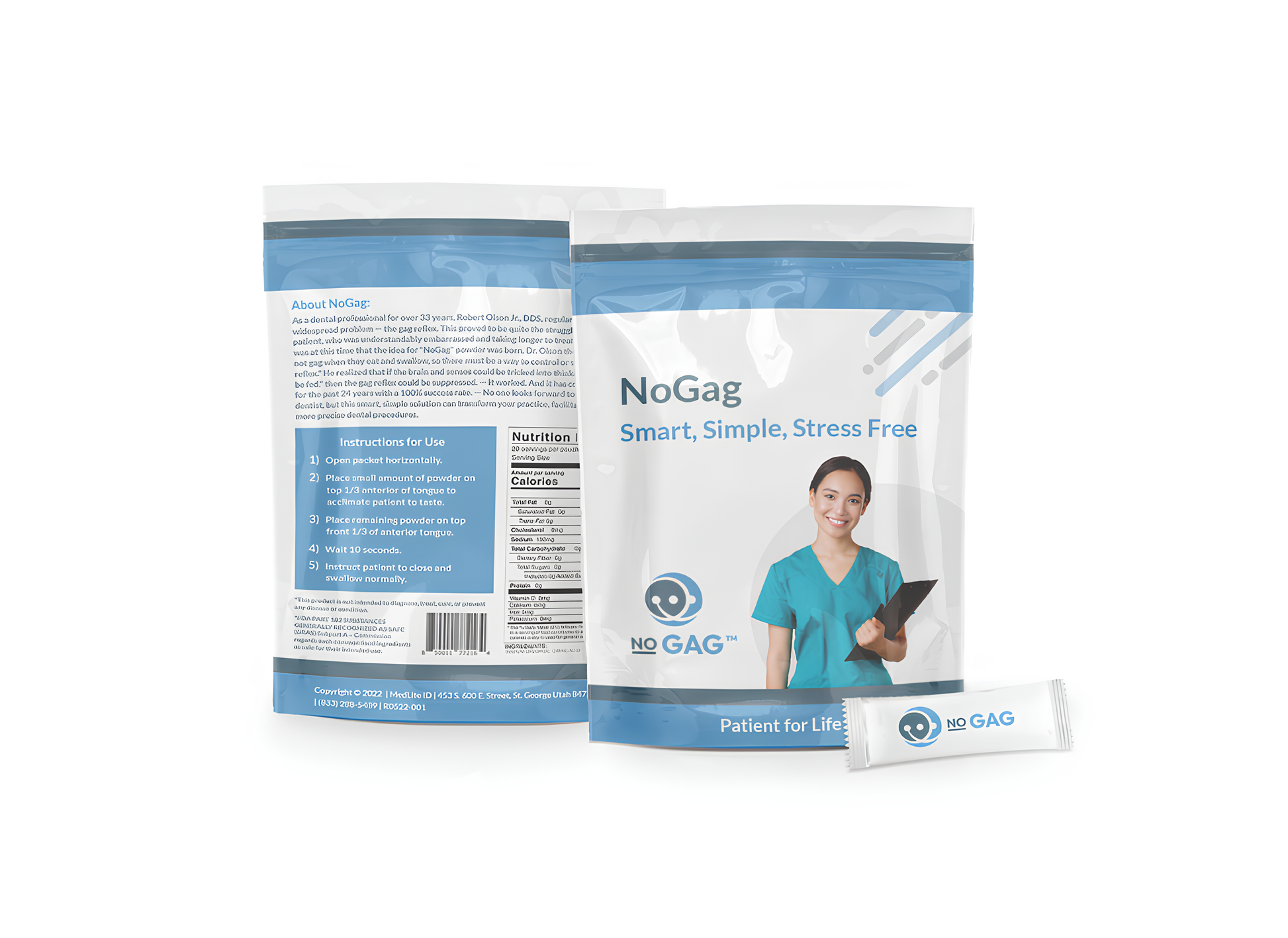 NoGag öğürme refleksi önleyici tozun dental klinikte kullanım örneği