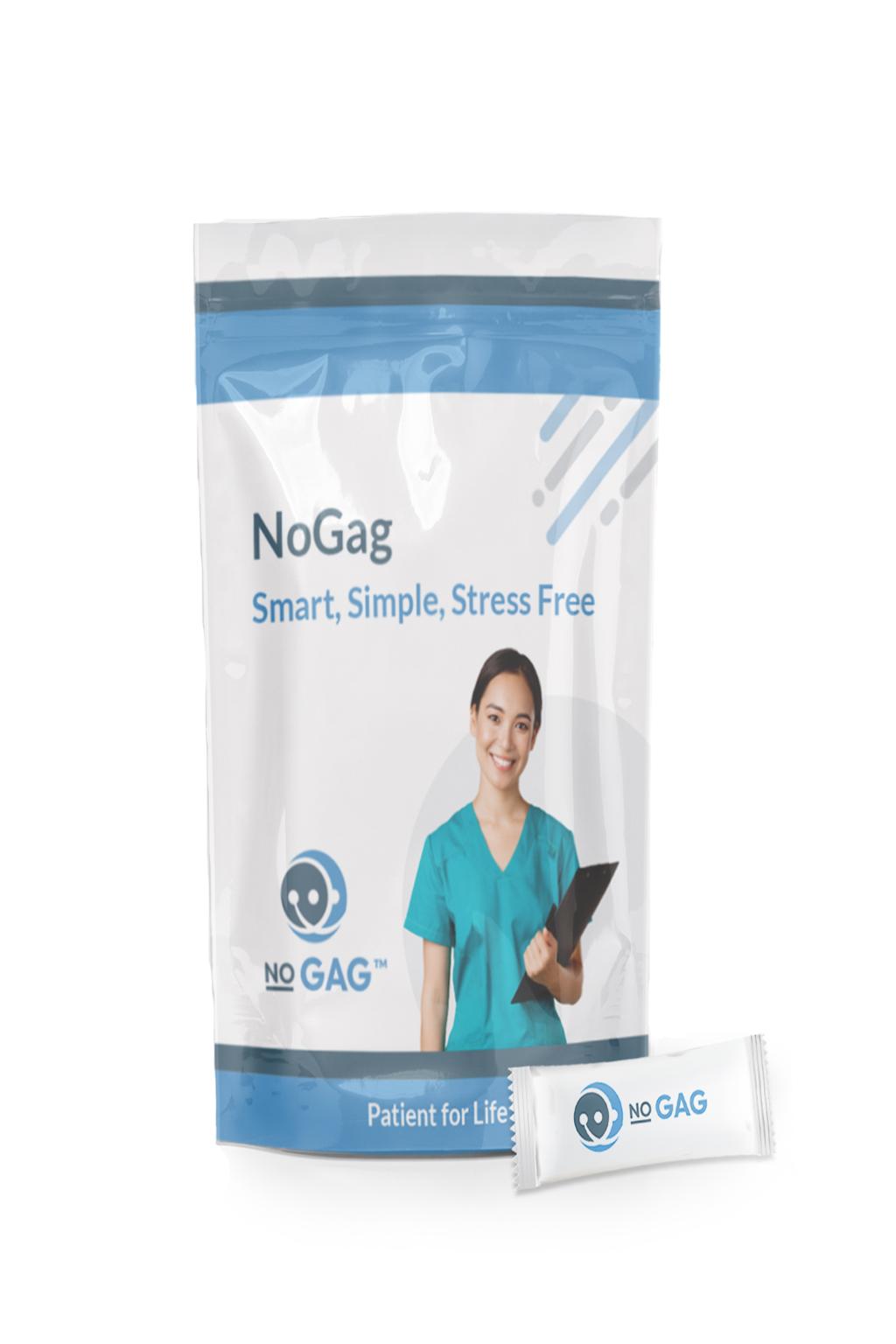 NoGag tek kullanımlık öğürme refleksi önleyici toz stick ambalajı